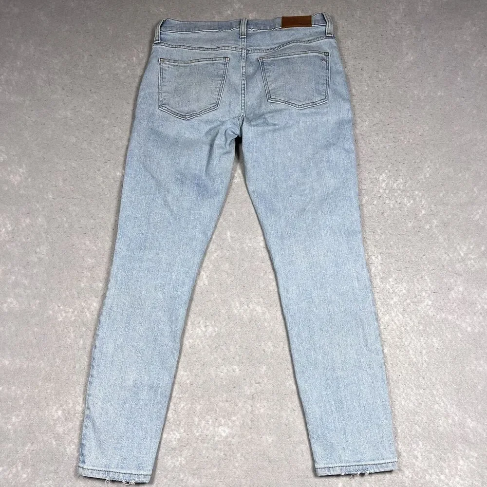 Madewell Jeans Women Sz 28 Blue High Rise Skinny Button Fly Denim Jeans